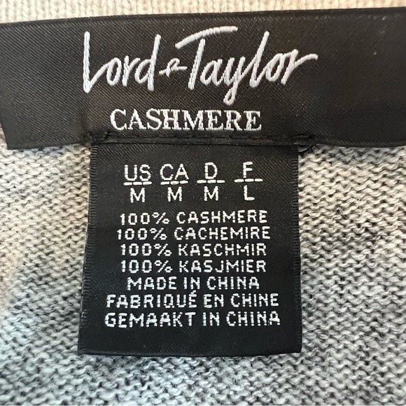 100% Cashmere Floral Button-Up  Sweater - Picture 5 of 5